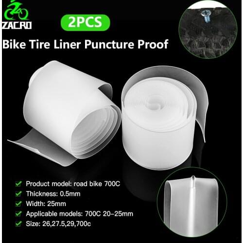 2Pcs Bicycle Tire Liner Puncture Proof Tape for 700C 26 "27.5" 29 " MTB Road Bike Puncture Proof Belt BicycleTire Protector