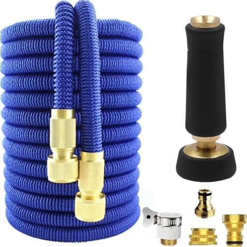 2021 Hot Expandable Garden Hose with Water Gun Adjustable Nozzle Flexible Pipe Magic Hose High Pressure Sprinkler For Car Wash
