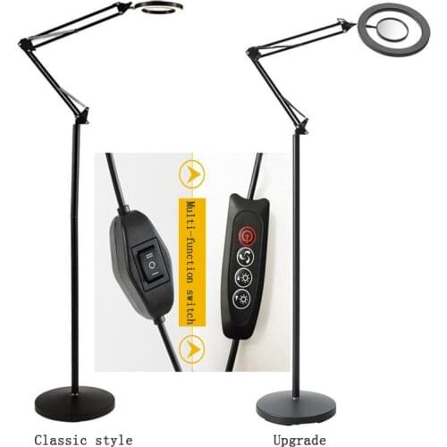 8X diopter LED Magnifier Floor Lamp Magnifier Glass Cold Lig Len Facial Light LED Folding Light Magnifier Beauty Nail Tattoo