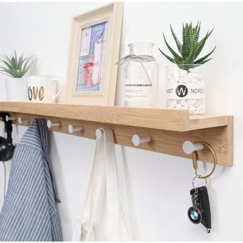 Porch Coat Rack Hook Key Holder Wall Hanging Partition Hanger Home Decoration Accessories