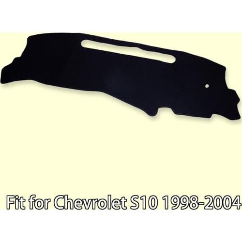 Felt Fabric Non-Slip Dashboard Carpet Dash Mat Sun Shade Pad Black fit for Chevrolet S10 1998 1999 2000 20001 20002 2003 2004