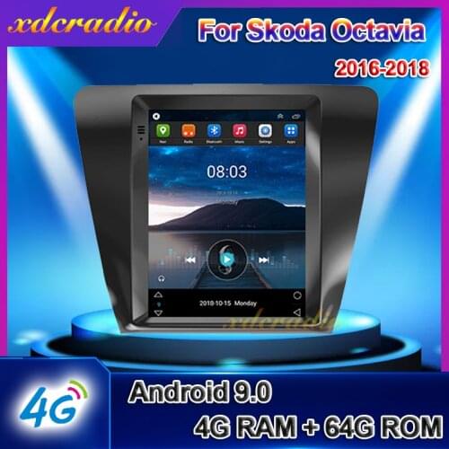 Xdcradio 10.4" Android 9.0 For Skoda Octavia Car Radio Automotivo Car DVD Multimedia Player GPS Navigation 2016-2018