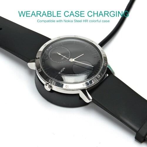 For Nokia Steel Hr Watch Charger Power Adaptor Fast USB Base Charging Cable 1M For Nokia Steel Watch Charger Portable For Travel