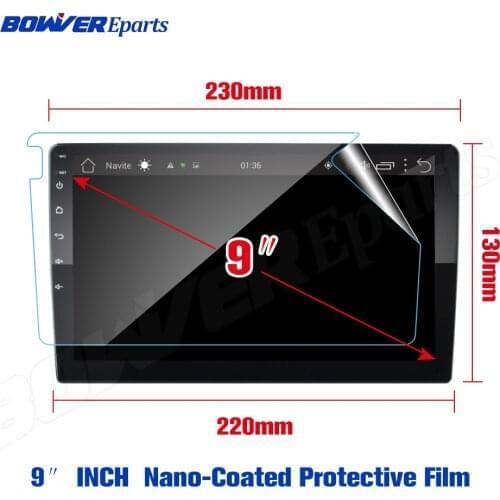 9" 10.1" INCH Soft Nano-Coated Screen Protective Film for TEYES CC2 CC2L Spro 2 DIN GPS Car Radio Multimedia Player Navigation
