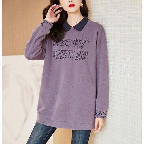 Women Elegant Cotton Sweatshirt 2021 Spring And Autumn New Mature WomenS Top