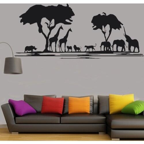 Animal prairie Wall Decal wild animals Sticker Designs Art Office Home Decor For bedroom living room decoration DIY decals G996
