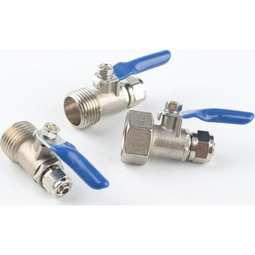 1/2'' Thread Ball Valve PE Hose Ball Valve Water Valve PE Pipe Nut Lock Ball Valve Water Purifier Water Pipe Switch Hose Valve