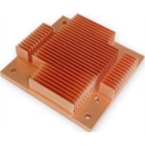 1pcs Laser Copper Heat Sink Graphics Card Memory TEC Cooling Plate 50mm Length 50mm Width 14mm Height