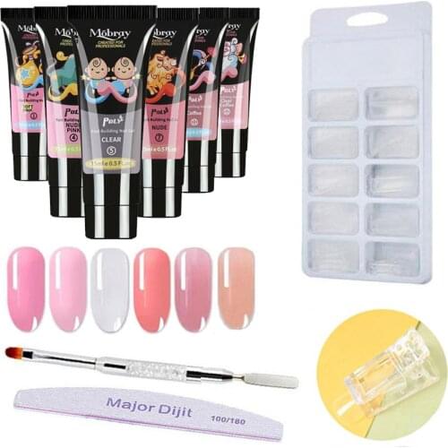 15ml Nail Art Set Gel Nail Kit Quick Extension Gel Nail Set For Nail Art Design Supplies For Professionals