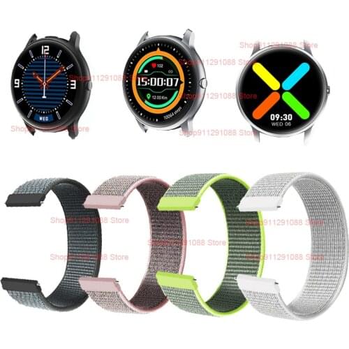 22MM Nylon Loop Strap For IMILAB KW66/KW76/G1 Smart Watch Band Women Sports Bracelet For Xiaomi Haylou RT LS05S/RS3 LS04 Correa