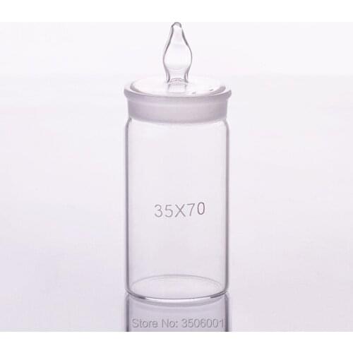 3pcs Weighing bottle,Tall form,O.D. 35mm,Height 70mm,Sealed glass bottle,Storage bottle