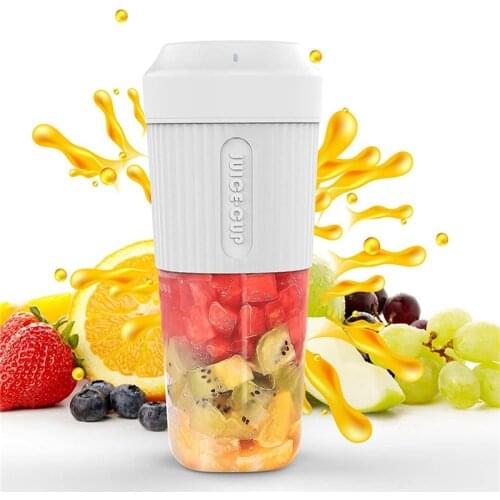 350ML Electric Blade Juicer Mixer Portable Food Processor Rechargeable Fruit Juicer Cup 2 Blender Travel Juice Maker Machine