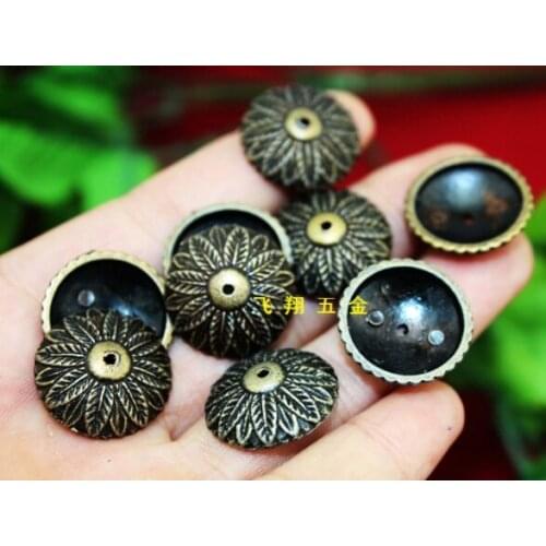 Hardware accessories upholstery tacks decorative Ancient Zinc Alloy Bubble Nail Flower Gasket Wafer Wooden Box Decorative Bubble