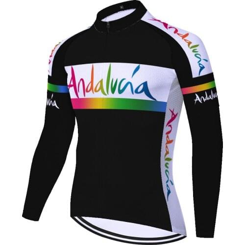 Andalucia Summer Spirng Masculino Cyclisme Homme Retro Cycling Maillots Jersey Velo Maillot Ciclismo Mallots Ciclismo Hombre