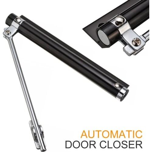 Door Closer Automatic Stainless Steel Door Self-closing Hinge Adjustable Strength Hardware For Families Hotels Bathrooms