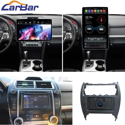 Carbar 12.8" Tesla Style Rotation IPS Screen Android 9.0 Car DVD GPS Player for Toyota Camry USA & Mid-East Version 2012-2014