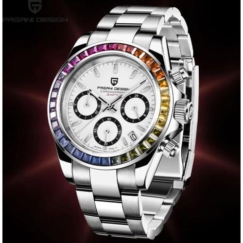 2021 PAGANI DESIGN Brand Chronograph Sports Watches Mens Luxury Brand Quartz Waterproof 100M Watch Relogio Masculino+Box PD-1644