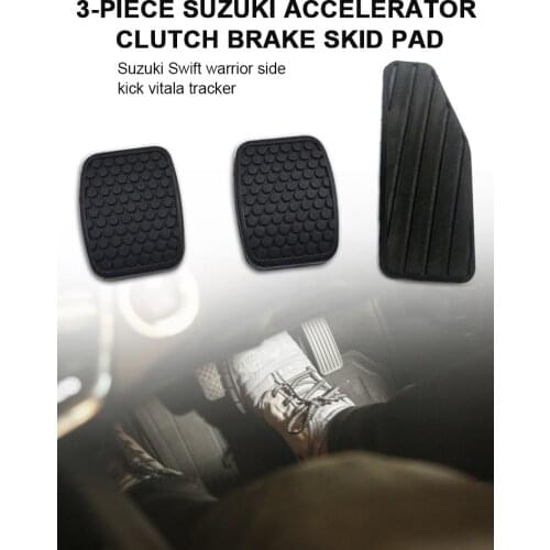 1Set Black Auto Parts Brake Clutch Accelerator Pedal Car Accessories For Suzuki Swift Samurai Sidekick Vitara Tracker