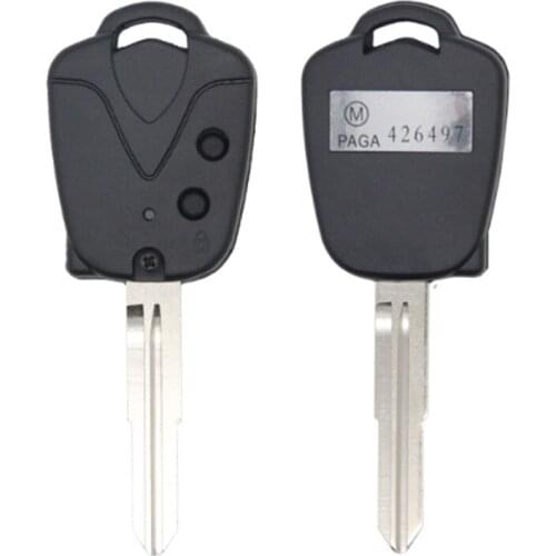 DAKATU 2 Buttons Replacement Car Blank Key with Groove on Right of Blade For Malaysia Proton Key Shell Remote Cover Case