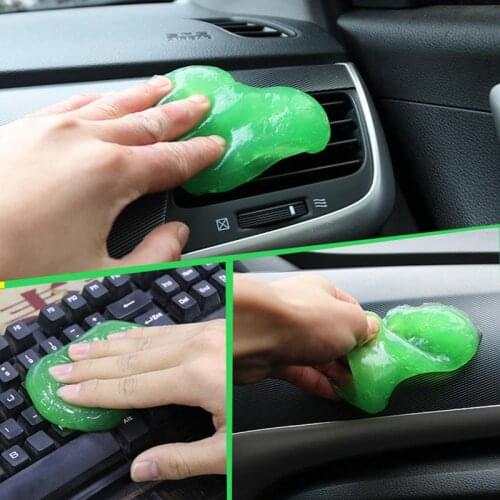 For Car Air Vent Outlet Grille Dust Dirt Cleaner Glue Keyboard Cleaning Magic Soft Sticky Gum Silica Gel Clean Tool