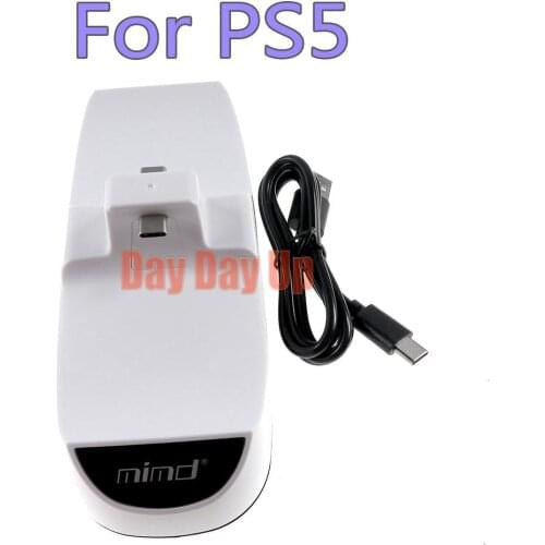 For PlayStation 5 DualSense Joystick Gamepad Accessories For PS5 Controller Charger Dual USB Type-C Charging Dock Station Stand