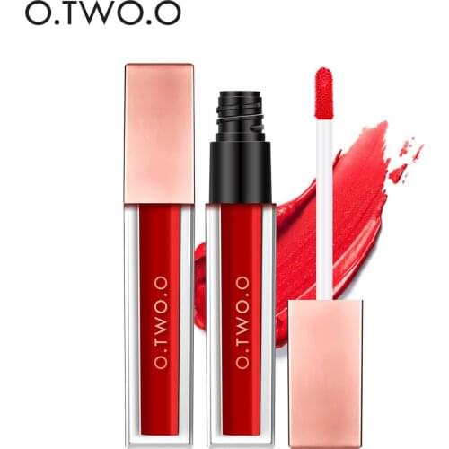 Hot Selling O. Two. O12-Color Matte Fog Surface Square Tube Lip Gloss Non-stick Cup Liquid Lipstick Wholesale Makeup Gift