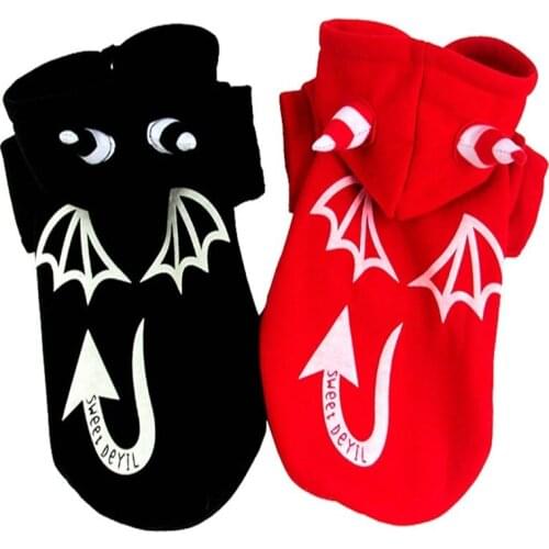 Halloween Devil Pet Clothes Winter Clothes Dog Cat Party Casual Costume For Pet Supplies