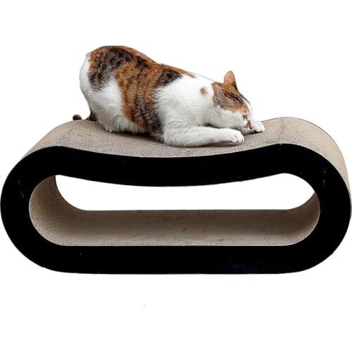 70X23X27cm Cat Corrugated Paper Scratcher Cat Scratching Toys Pet Cardboard Paper Bed Lounge Sofa Kitten Scratch Board For Claws