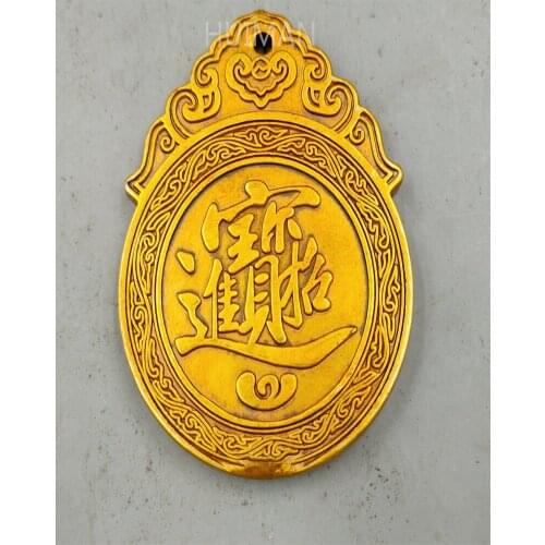 Collection China Brass Antique Imitation Command The Bronze Medal Sculpture Metal Crafts Home Decoration#7