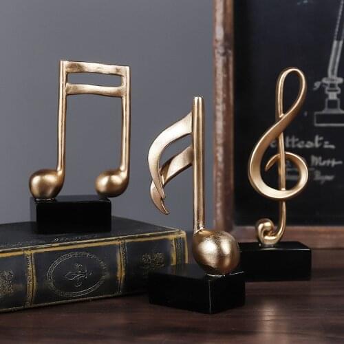 Creative Musical Notes Decoration Music Art Living Room Decorations Resin Sculpture Ornaments Desktop Furnishings