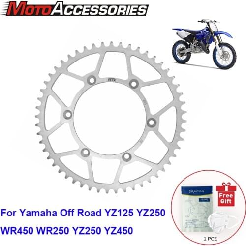 MTX SPROCKET Steel Rear Sprocket For YAMAHA Off Road YZ125 250 YZ 125 250 YZ250F 450F WR250 450 WR426 YZ450F WR 450F Motorcycle