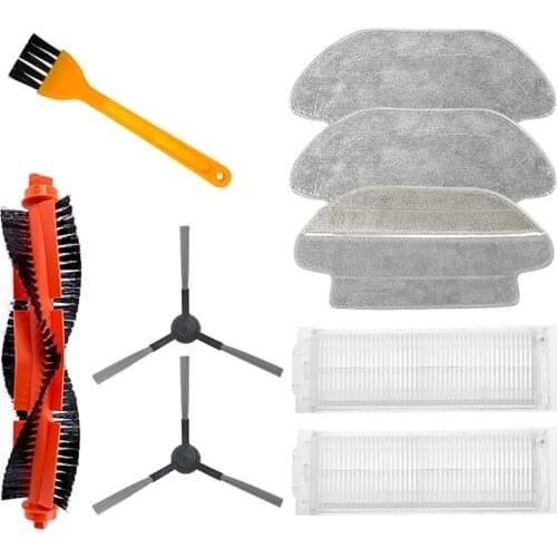 For Xiaomi Mijia Sweeping Mopping Robot Vacuum Cleaner STYJ02YM Spare Parts Kit Side Roller HEPA Filter Main Brush Mop