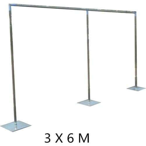 New arrival popular 3 x 6m (10ft x 20ft) wedding pipes stand for wedding backdrop decoration Free Shipping