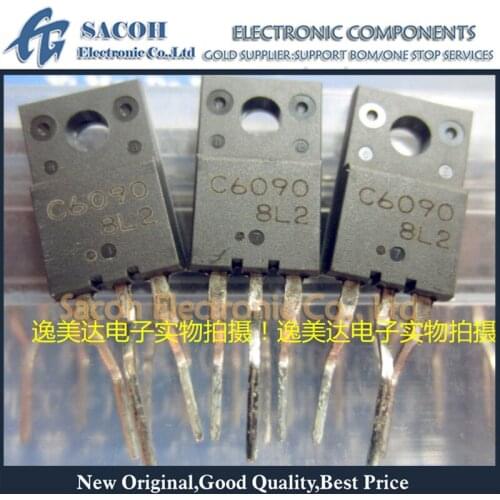 Free Shipping 10Pcs 2SC6090 C6090 2SC6090LS C6090LS TO-220F 10A 1500V Color TV Horizontal Deflection