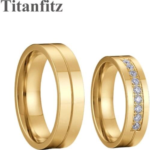 High quality latest stainless steel wedding rings LOVE Alliances anniversary marriage rings for men and women