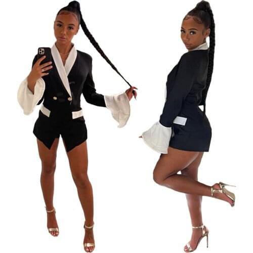 Autumn Long Sleeve Blazer Solid Quilted Coats Casual Office Women Slim Button Jackets Work Ladies Manteau Femme Chaqueta Mujer