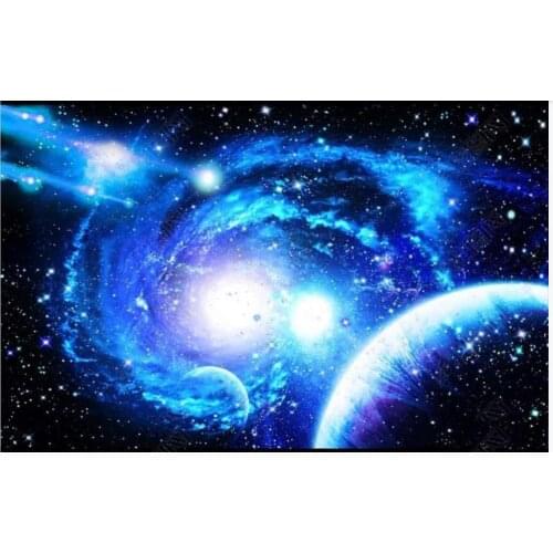 Custom photo wallpaper 3d ceiling wallpaper Fantasy Starry Universe Planet Zenith Ceiling mural wall papers for living room