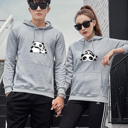 Casual Kawaii Panda Kpop Hoodies Women Men Clothes 2020 Animal Graphic Print Cartoon Couple Sweatshirts Harajuku Autumn Pullover