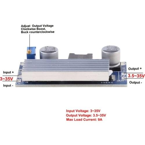 100W DC-DC Boost Step Up Converter 4-30V to 5-35V 12V 24V 9A Power Supply Module E56B
