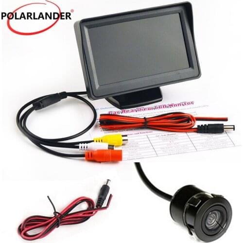 GreenYi 2In1 Car Parking System Kit 4.3" TFT LCD Color Rearview Display Monitor + Waterproof Reversing Backup Rear View Camera