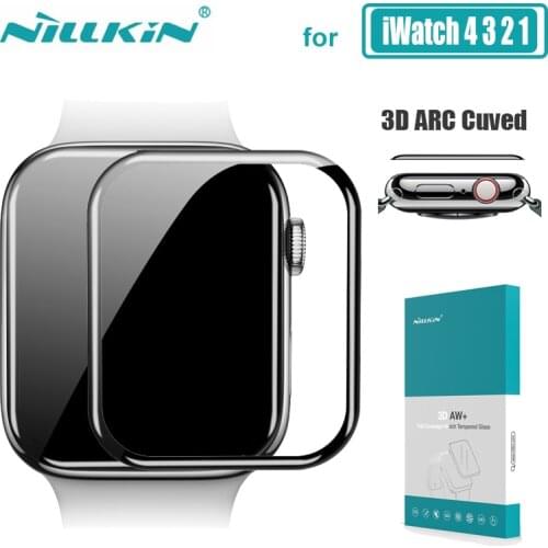For iWatch Series 4 3 2 1 Glass Nillkin 3D AW+ HD Full Cover Tempered Glass Screen Protector for Apple Watch 38MM 40MM 42MM 44MM