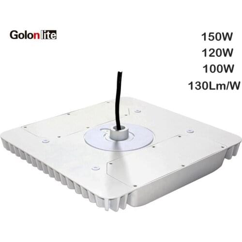 Golonlite LED gas station light 150W 120W 100W 100-277VAC super bright 130Lm/W factory price quality canopy 5 years warranty