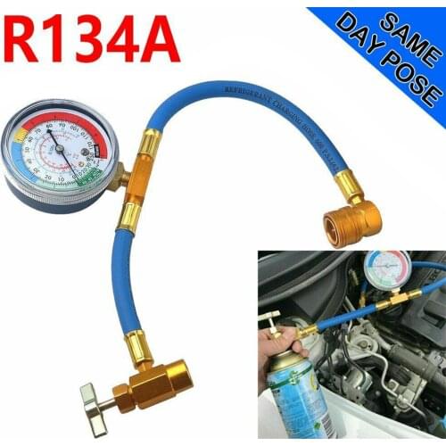 Universal R134A A/C Air Conditioning Hose Accessory Car Gas Gauge Hose Kit Refrigerant Recharge Hose Replacement