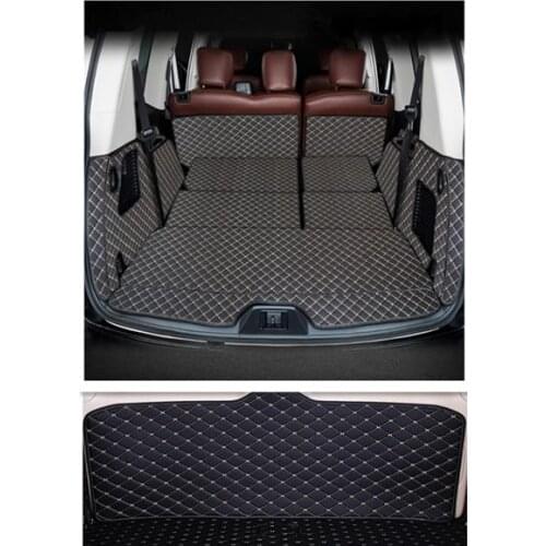 High quality! Special car trunk mats for Infiniti QX80 7 8 seats 2021 waterproof cargo liner mat boot carpets for QX80 2020-2013