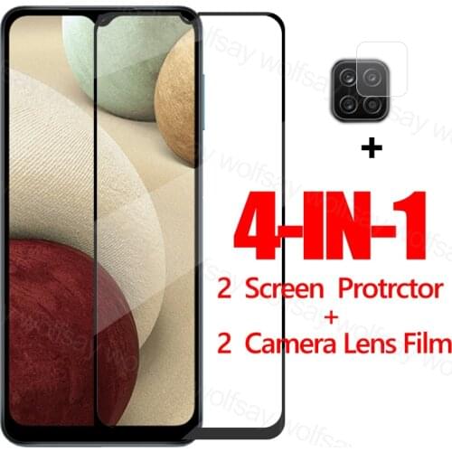 Full Glue Glass For Samsung Galaxy A12 Screen Protector For Samsung A12 A02S A42 S20 FE S21 Plus Tempered Glass For Samsung A12