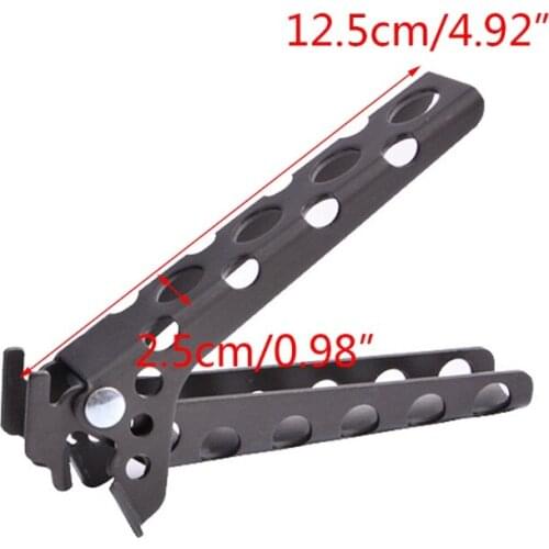 X7JD Aluminum Anti-Scald Pot Pan Gripper Clamp Handle Holder Clip for Outdoor Cooking Picnic Camping Cookware