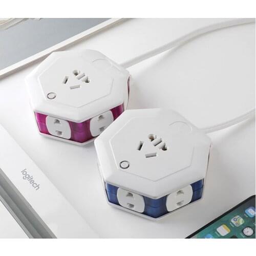 1pcs Multiple AC Electrical Rewireable Power Strip Outlets Extension Socket 4000W 10-16A no wire wirless