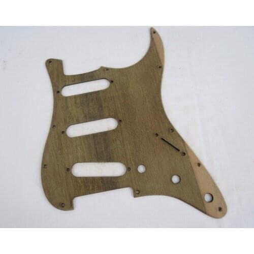 1pcs solid wood Hand made wood of Chinese scholartree GUITAR SSS Pickguard #3395