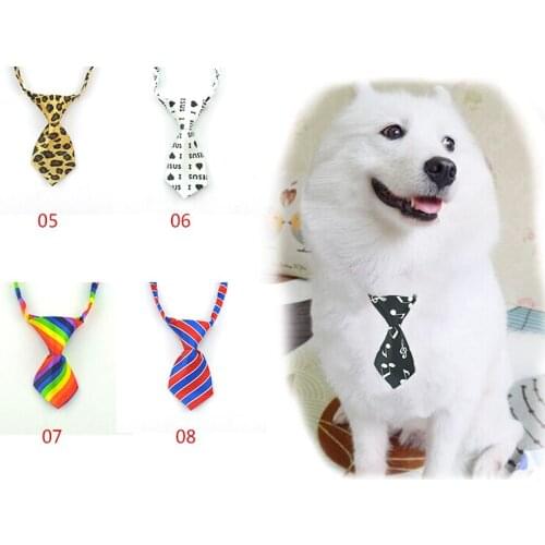 4pc/Lot Dog Cat Tie Pets Supplies 27 Colors Tie For Cat Dog Accessories Collar Holiday Decoration Adjustable Elastic 2020 New