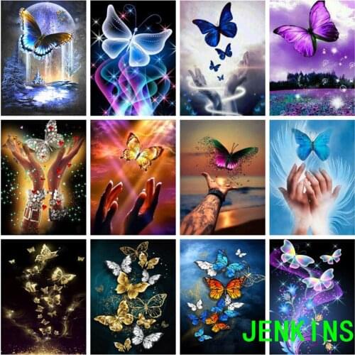 5D Diamond Painting Butterfly DIY Diamond embroidery Diamond Mosaic diamond paint Portrait Pictures Of Rhinestones jenkins
